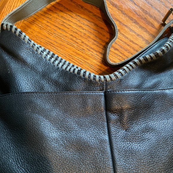 Camila Alves Muxo Genuine Leather Shoulder Bag w/ Leather Fringe Accents - Picture 6 of 14